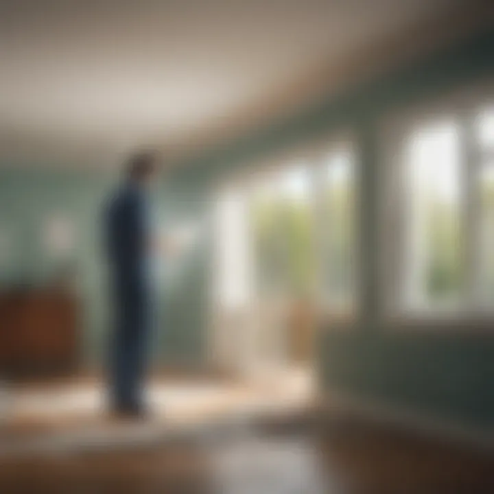 A professional inspecting a house for mold growth, emphasizing the importance of prevention.