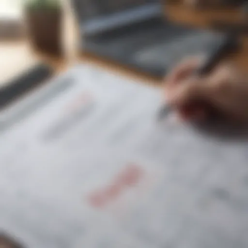 A detailed budget plan laid out on a desk