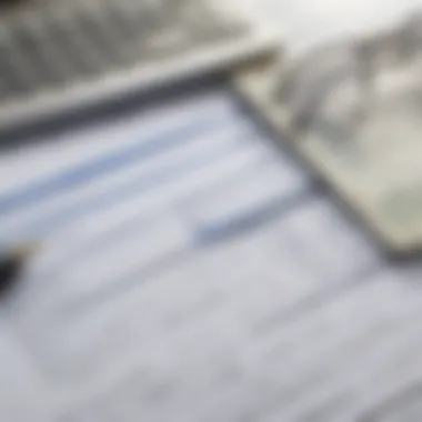 Detailed Budget Plan for Home Buyers A close-up of a budget plan with financial documents