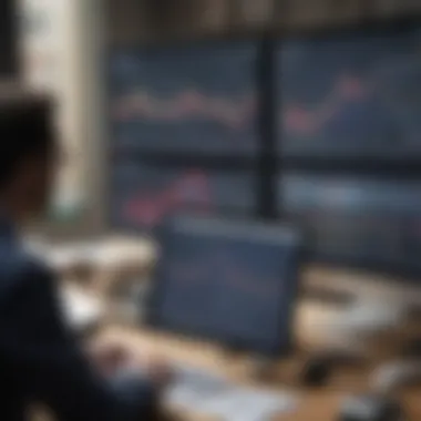 Trader analyzing market trends with E*TRADE tools