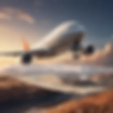 Travel Rewards through Miles An airplane representing travel rewards