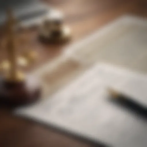 Legal documents depicting estate management roles