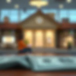 Illustration depicting various loan options available for individuals with low credit scores.