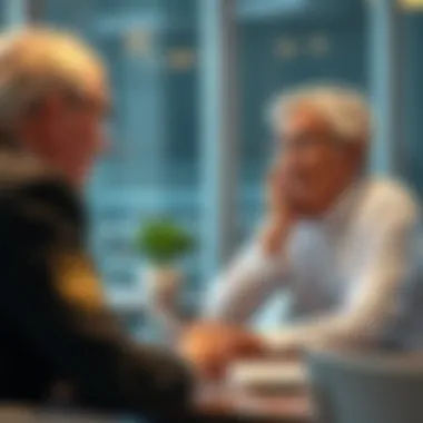 Consultation for Informed Decisions A financial planner discussing life insurance with a client