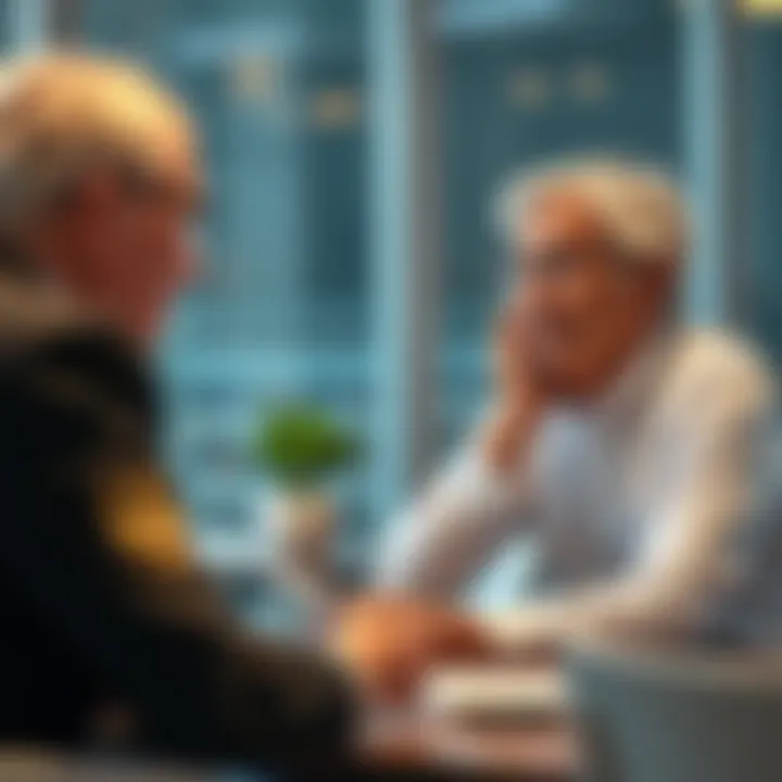 Consultation for Informed Decisions A financial planner discussing life insurance with a client