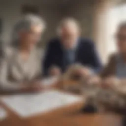 A diverse array of retirement investment options on a table, showcasing various financial instruments.