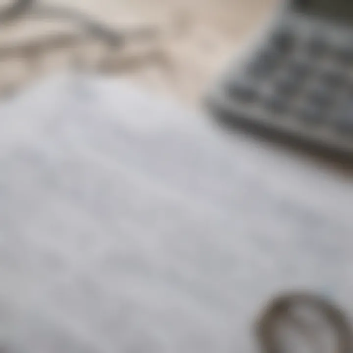 A close-up of health savings account paperwork and a calculator, indicating careful financial planning.