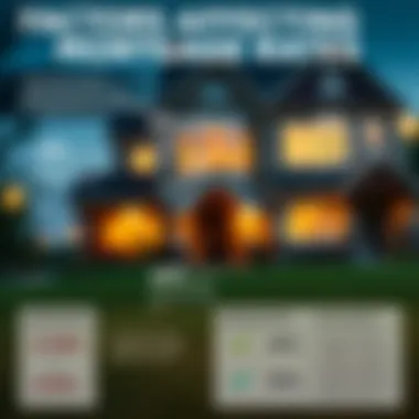 Factors Affecting Mortgage Rates Infographic depicting factors influencing mortgage rate fluctuations