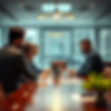 Building Strategic Connections in Real Estate A network of professionals connecting over a table