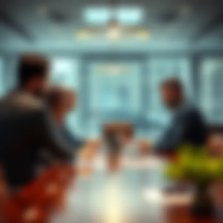 Building Strategic Connections in Real Estate A network of professionals connecting over a table