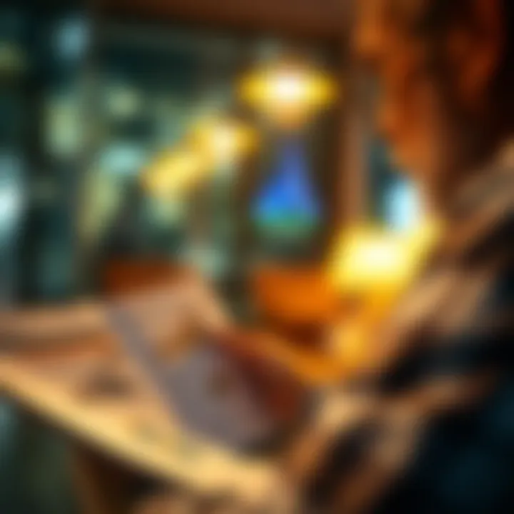 Conducting In-Depth Research for Property Selection A person studying a comprehensive property report