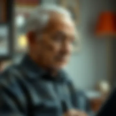 Aging and Financial Health: Retirement Decisions An elderly individual contemplating various retirement options