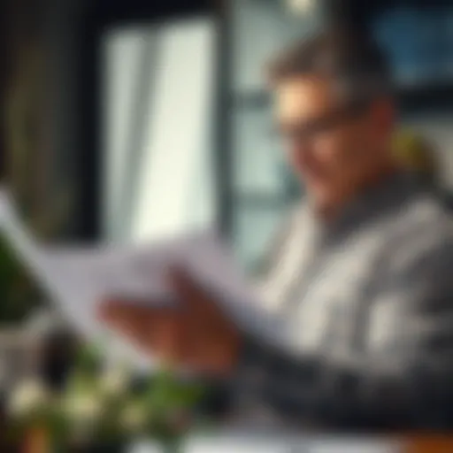 Understanding Financial Implications of Social Security A thoughtful individual reviewing financial documents