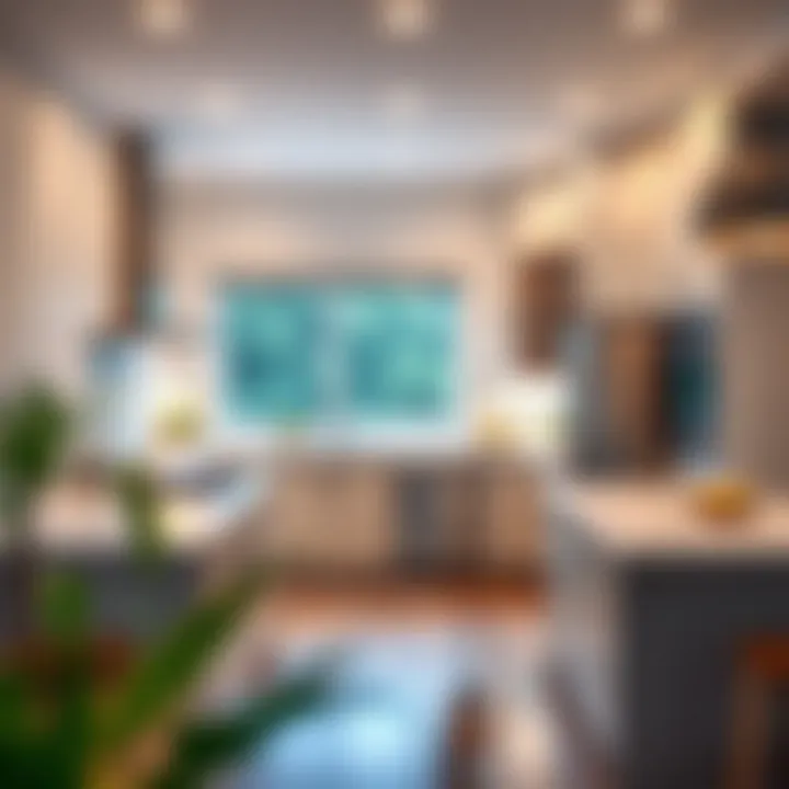 Modern Kitchen Renovation Modern kitchen with sleek design and high-end appliances