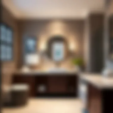 Stylish Bathroom Upgrade Stylishly updated bathroom featuring contemporary fixtures