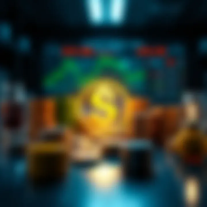 Diverse Investment Options Visualization Visual representation of diverse investment options