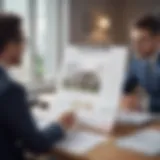 A professional mortgage broker consulting a client