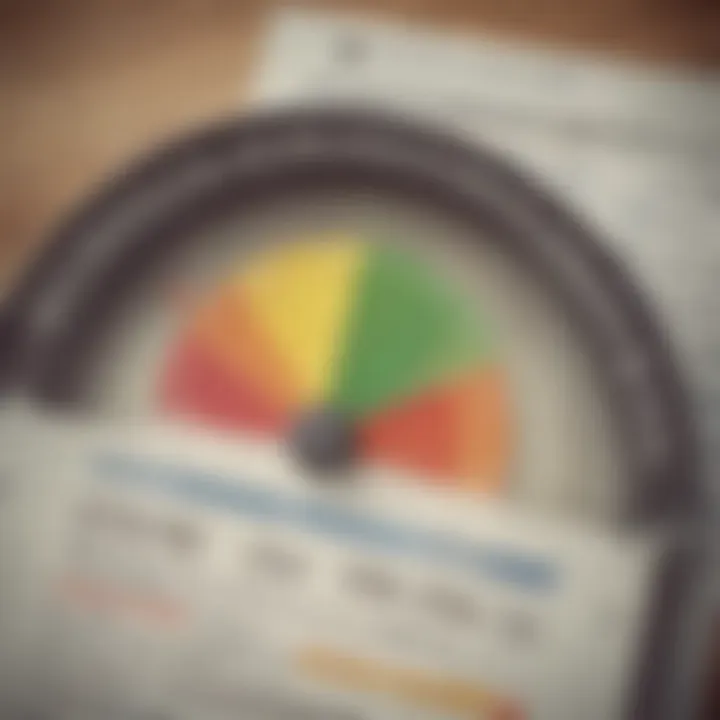 Illustration depicting the calculation components of credit scores