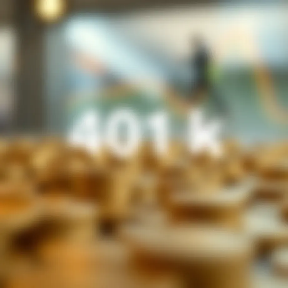 Visual representation of 401(k) withdrawal age limits