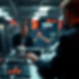 A visual representation of trading algorithms in action