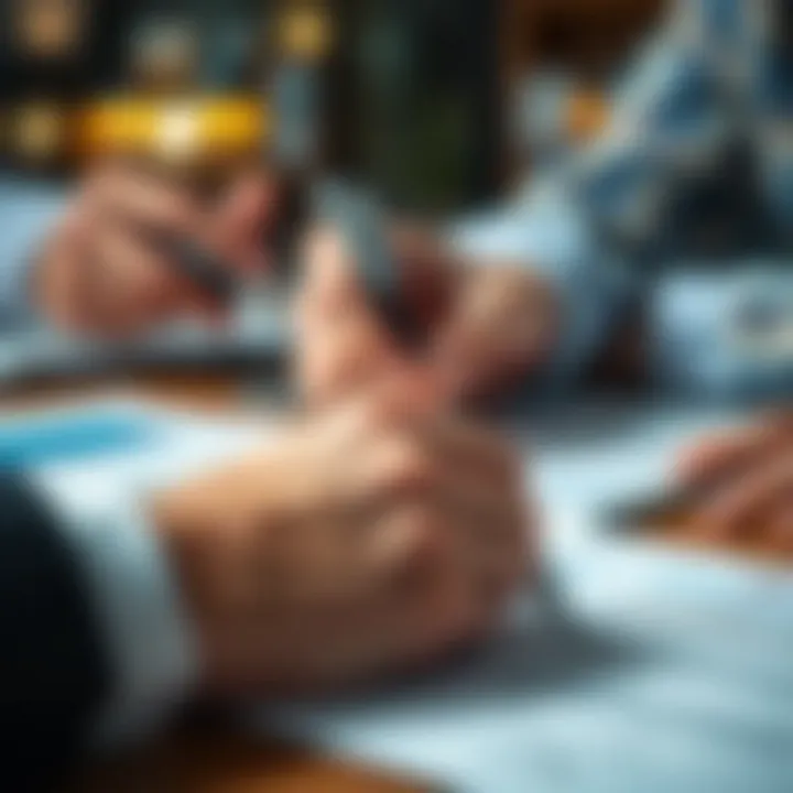 Signing the Buyer Contract Close-up of a signature on a contract