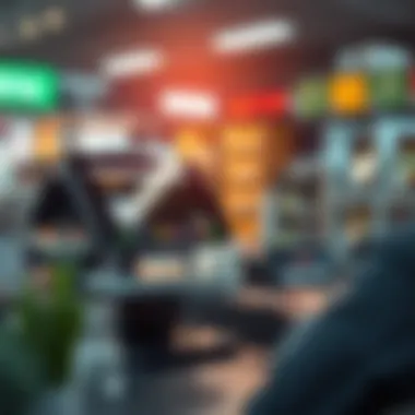Modern POS System Interface Detailed visualization of a modern POS system interface